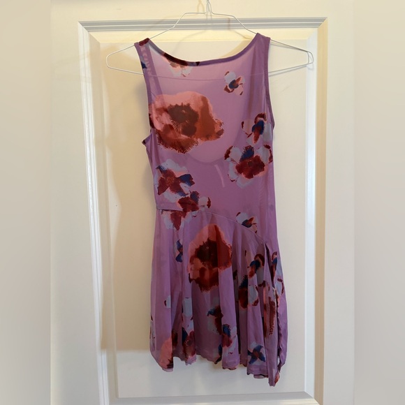 Free People Chrissy Tunic Twilight Combo Sheer Mesh Peplum Top Size Small - Picture 9 of 13